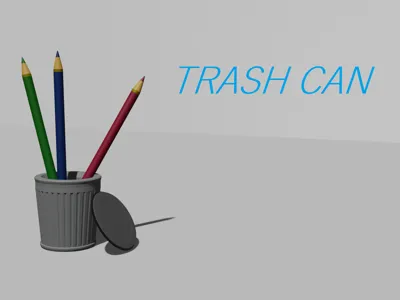 Trash Can for  Pencil