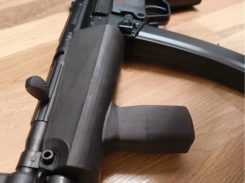 CYMA MP5 Handguard with standalone grip.