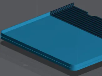 added a ledge to prevent items from falling