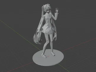 Low Poly Hatsune Miku