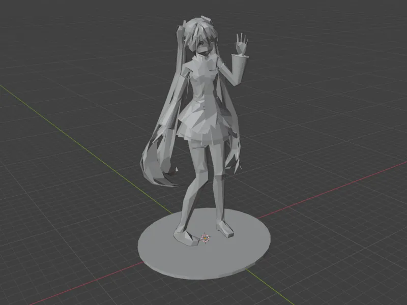 Low Poly Hatsune Miku
