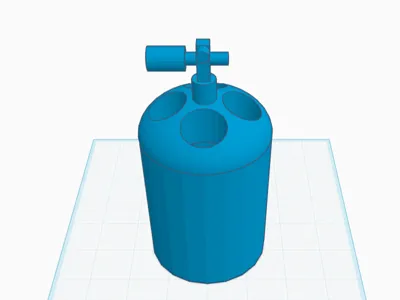 scuba tank pen holder