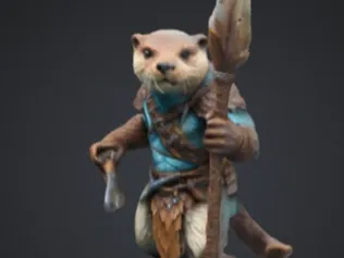 Otterfolk with spear