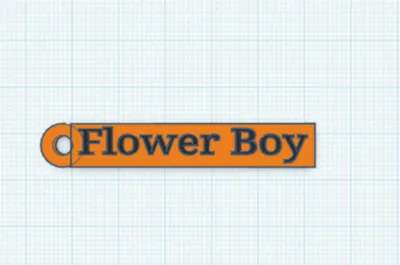 Flower Boy keychain
