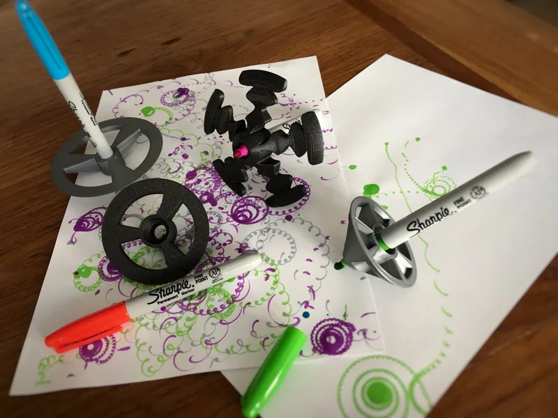 Doodling Spinning Top Sharpie