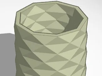 Diamond Patterned Pen Holder