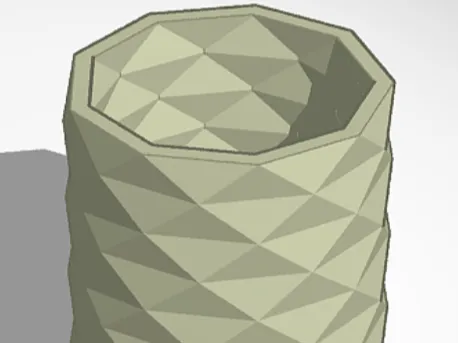 Diamond Patterned Pen Holder