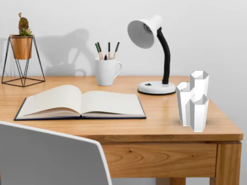 Hexagonal desk organizer 
