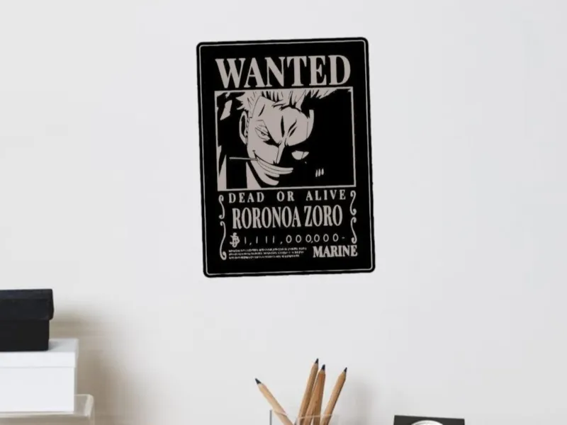 Cartel de se busca de Roronoa Zoro