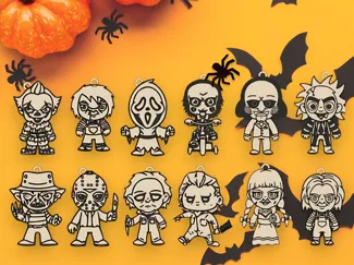 Llaveros de peliculas de halloween