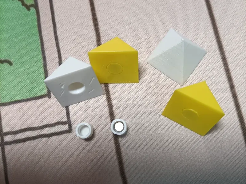 四棱锥-金字塔型-磁力积木 