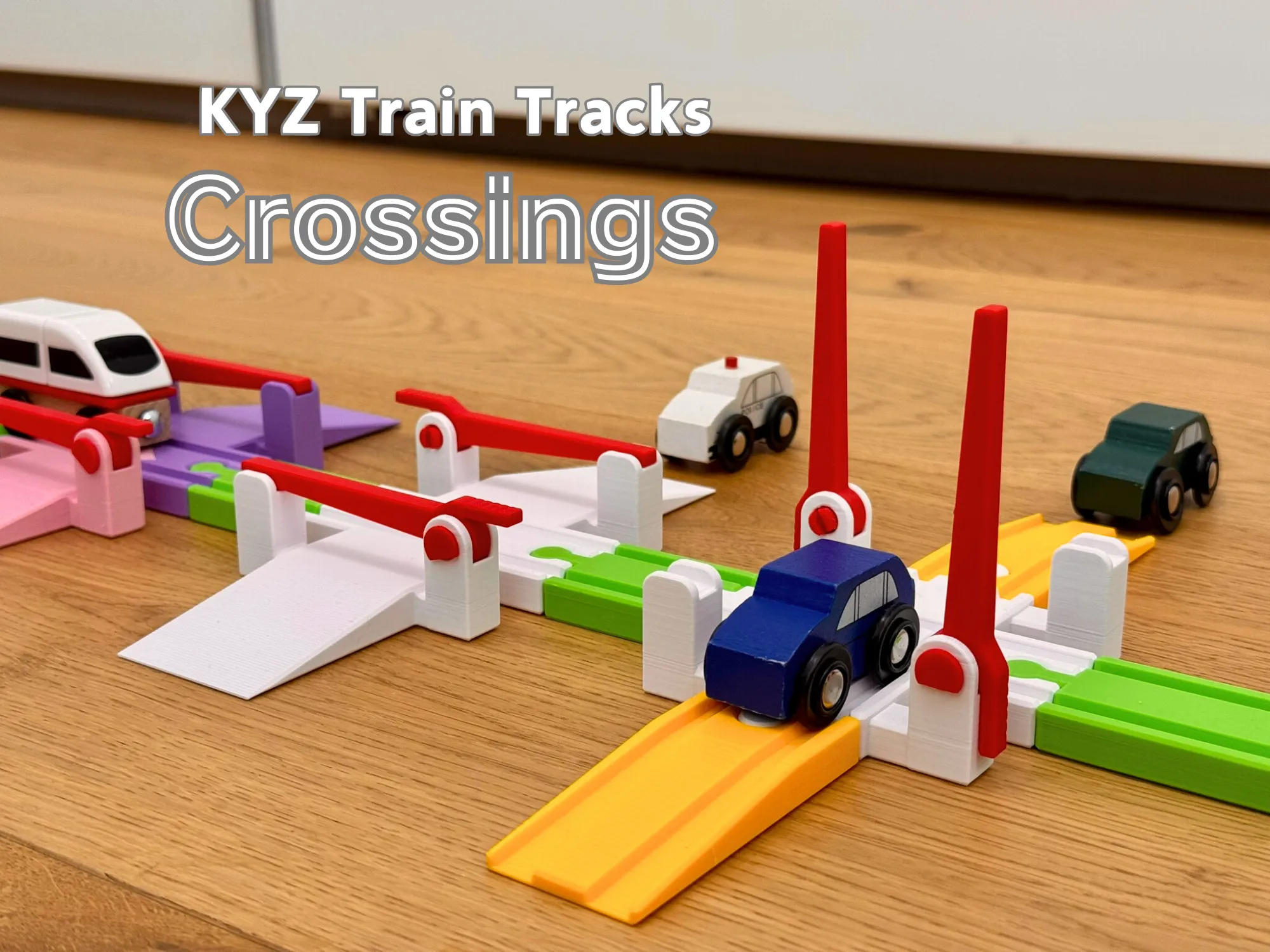 Intersection Set - KYZ Train Tracks - Free 3D Print Model - MakerWorld