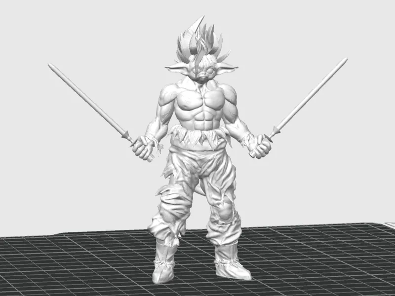 Goku / Baby Yoda COMBO = Baby Goku figurine