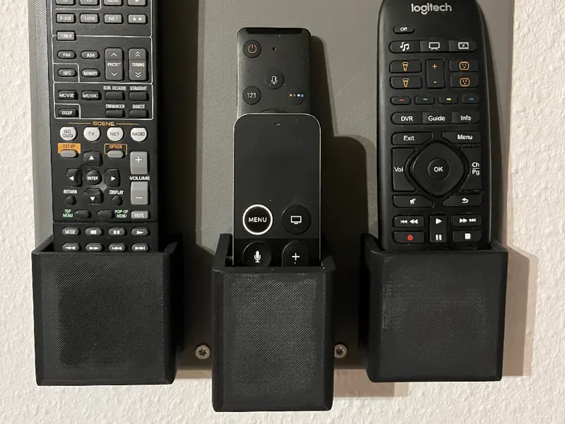 Wall mount for 4 remote controllers