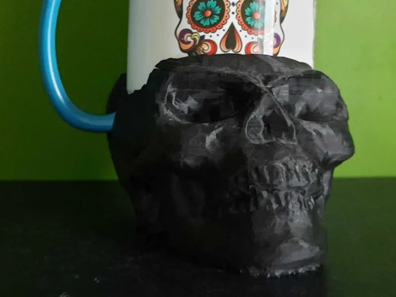 Skull mug holder