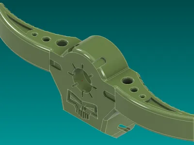 AA01 AIRSOFT BACK PLATE  DOUBLE PULL WINGS