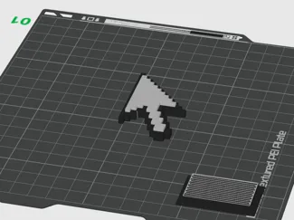 Retro windows cursor (Print In Place)