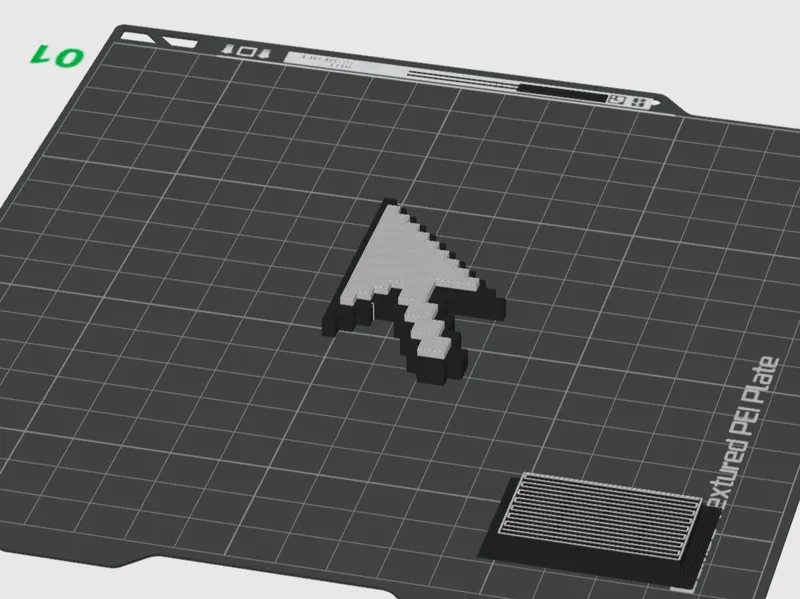 Retro windows cursor (Print In Place)