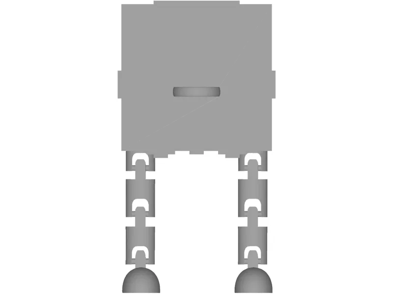 Cubic head with legs and a ring