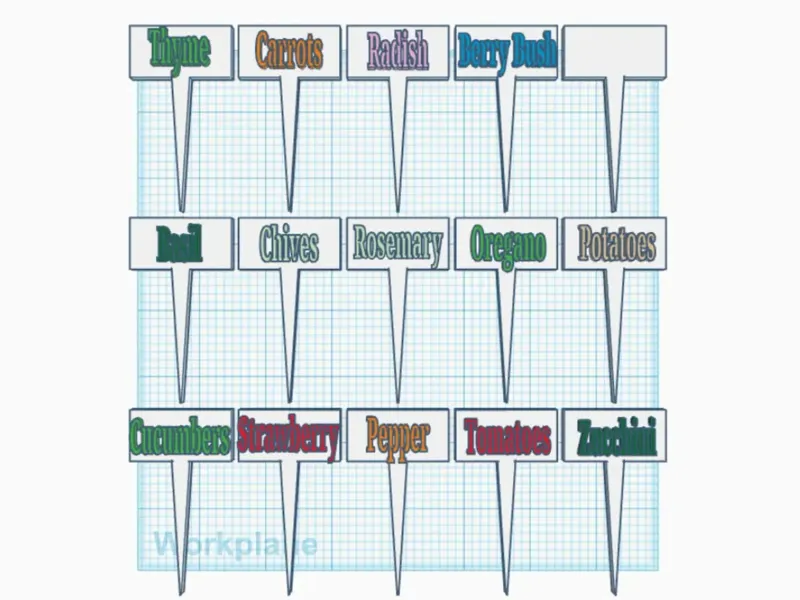 Tags for Garden Plants