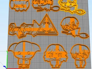 Cookies cut harry potter