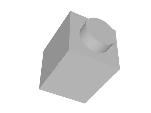 1 x 1 brick piece