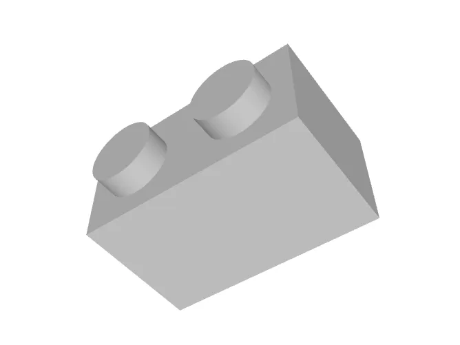 1 x 2 brick piece