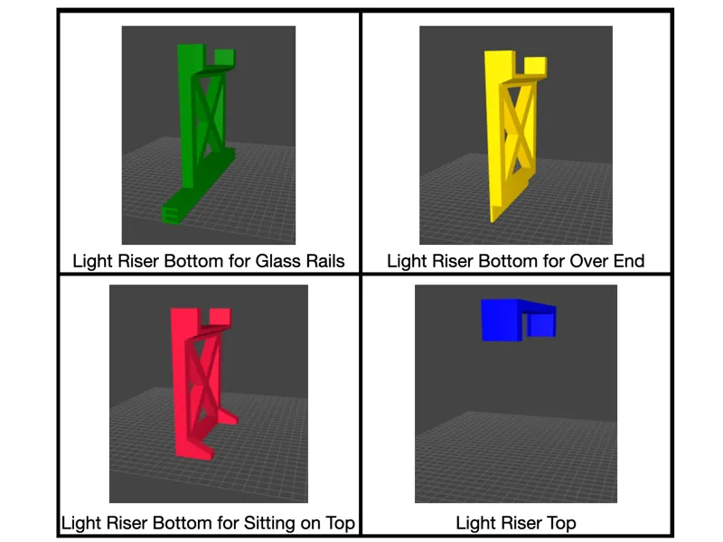 Light Risers for Aquarium Lights