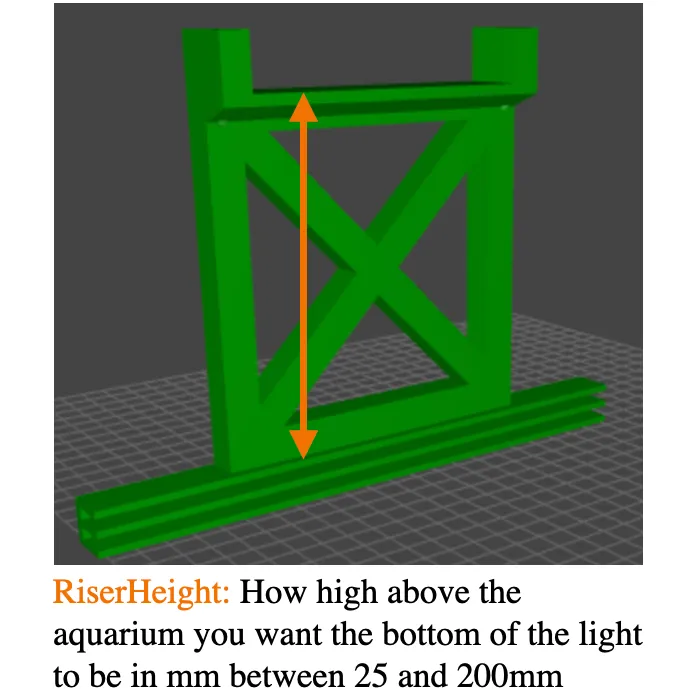 Light Risers for Aquarium Lights by JMC MakerWorld: Download Free 3D Models