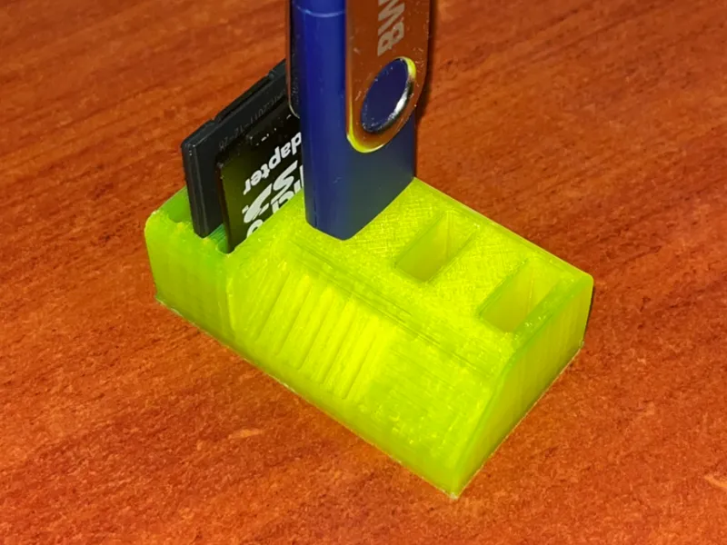 USB and SD card holder