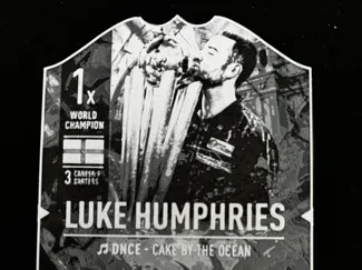 Luke Humphries Cool Hand Luke Dart Card Hueforged