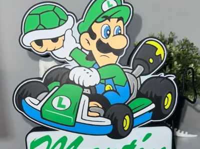 Luigi Lamp with editable name