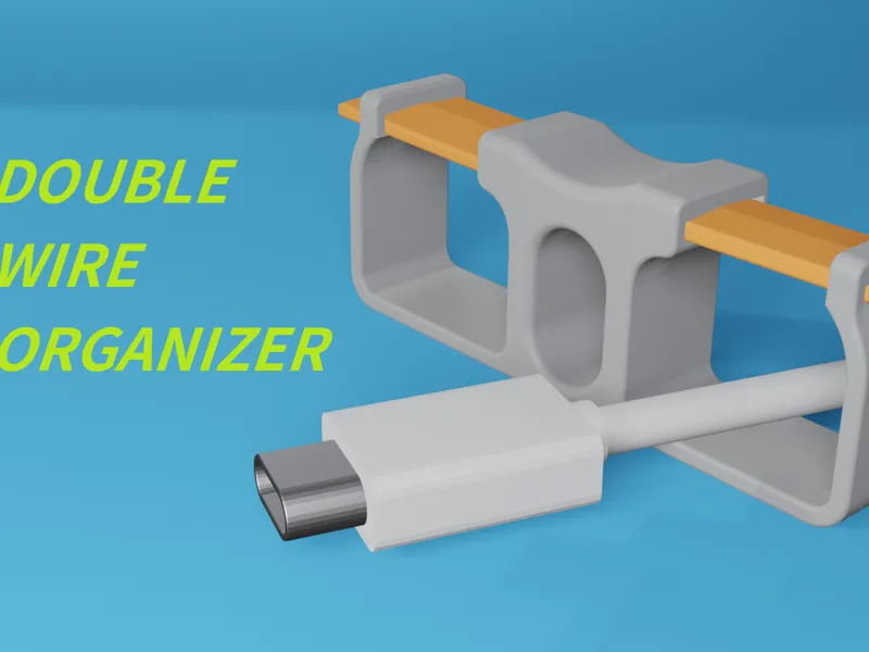 Double wire organizer