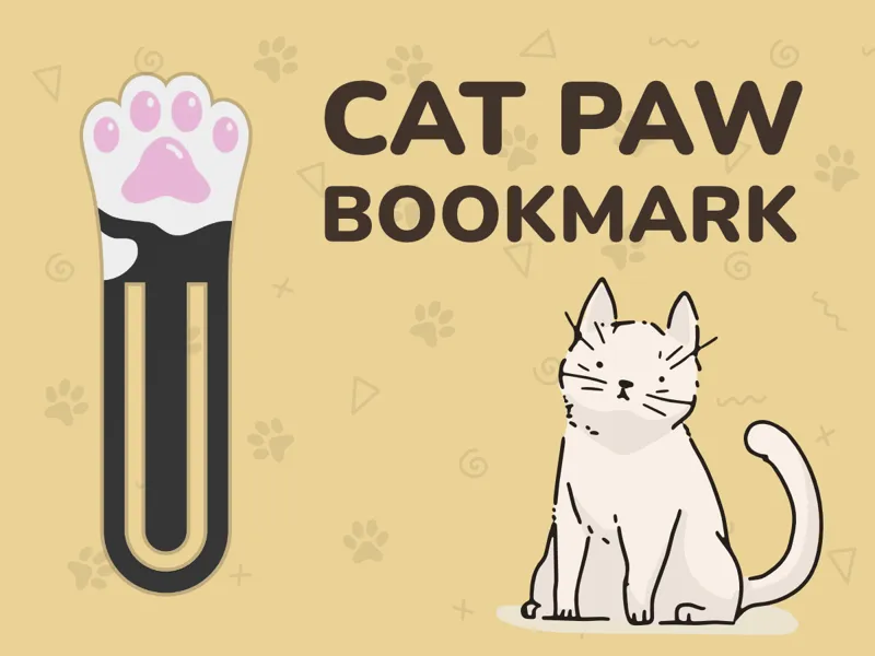 Cat Paw Bookmark