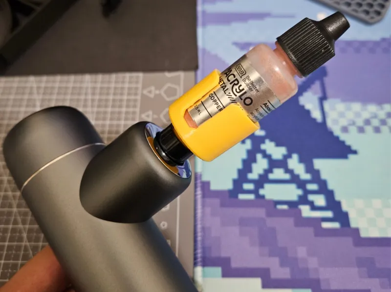 Massage gun miniature paint shaker