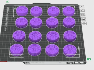Multiple fidget rings