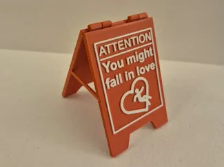 Saint Valentine attention sign Fall in love