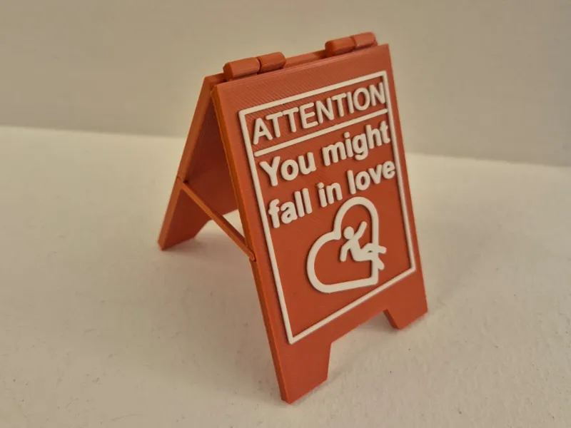 Saint Valentine attention sign Fall in love