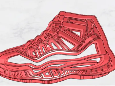 Jordan 11 cookie cutter