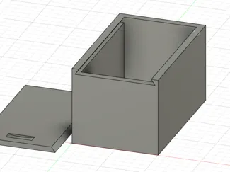 Box with sliding door