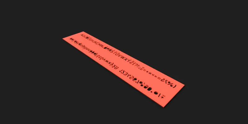 Multifunctional Ruler Stencil