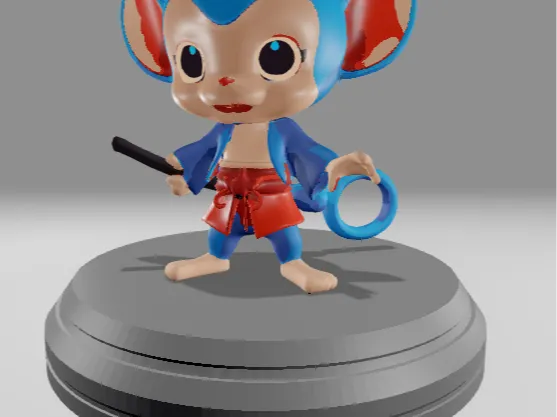 Blue Katana Monkey