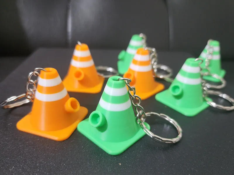 420 "safety cones" key ring