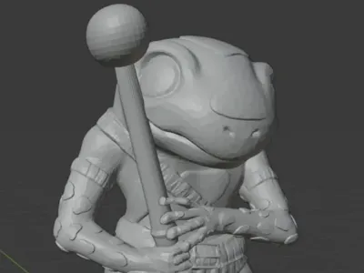 Grung minifig for dnd