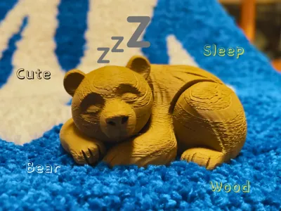 Dreamland Wooden Carved Bear Bedroom Ornament, a Warm Guardian