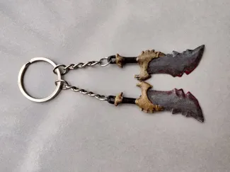 Blades of Chaos keychain