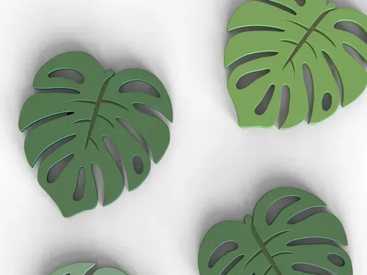 leaf coaster