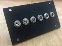 Façade Eurorack 1U 6 jacks (format Intellijel) — photo 1