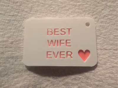 "Best Ever" Customizable Valentine Keychain
