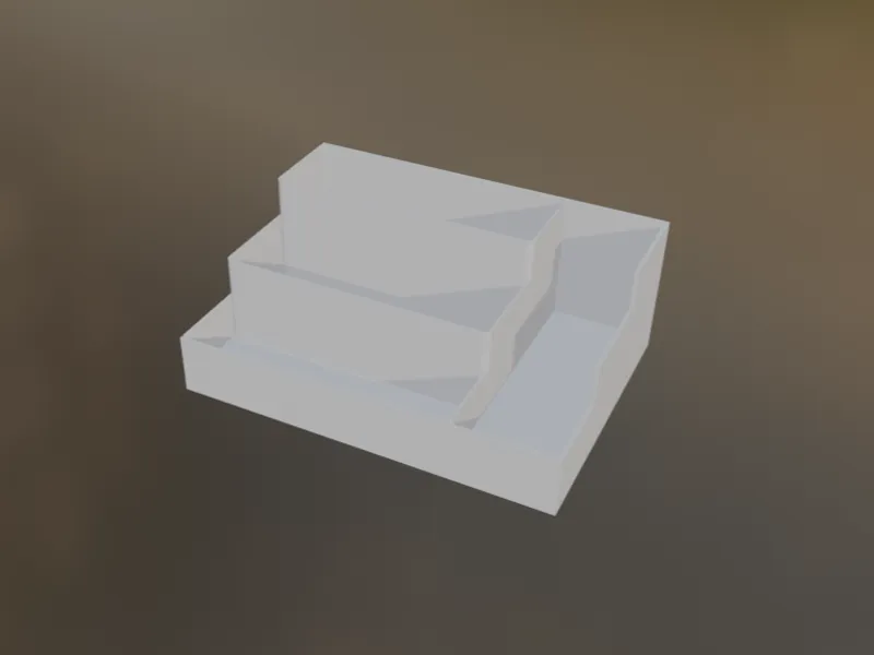 desk organizer with stair design